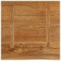 Solid mango wood natural edge table top 60x60x3.8 cm by , Table tops - Ref: Foro24-370594, Price: 55,99 €, Discount: %