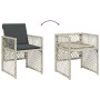 Garten-Esszimmer-Set mit 15-teiligen Kissen aus hellem grauem Kunst-Rattan. von , Gartensets - Ref: Foro24-3210875, Preis: 1,...