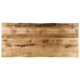 Solid mango wood natural edge table top 140x60x2.5 cm by , Table tops - Ref: Foro24-370673, Price: 107,84 €, Discount: %