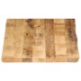 Solid mango wood natural edge table top 110x60x2.5 cm by , Table tops - Ref: Foro24-370671, Price: 73,62 €, Discount: %