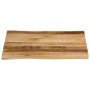 Solid mango wood natural edge table top 60x60x3.8 cm by , Table tops - Ref: Foro24-370690, Price: 52,21 €, Discount: %