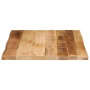 Solid mango wood natural edge table top 60x60x3.8 cm by , Table tops - Ref: Foro24-370690, Price: 52,21 €, Discount: %