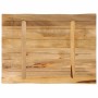 Solid mango wood natural edge table top 80x60x3.8 cm by , Table tops - Ref: Foro24-370692, Price: 64,59 €, Discount: %