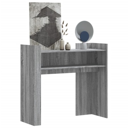 Mesa consola de madera de ingeniería gris Sonoma 100x35x90 cm de , Mesas auxiliares - Ref: Foro24-848470, Precio: 76,99 €, De...