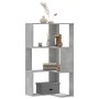 Corner shelf 3 levels gray wood concrete 50x50x102 cm by , Bookcases and shelves - Ref: Foro24-852594, Price: 58,81 €, Discou...