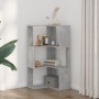 Corner shelf 3 levels gray wood concrete 50x50x102 cm by , Bookcases and shelves - Ref: Foro24-852594, Price: 58,81 €, Discou...