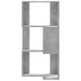 Corner shelf 3 levels gray wood concrete 50x50x102 cm by , Bookcases and shelves - Ref: Foro24-852594, Price: 58,81 €, Discou...