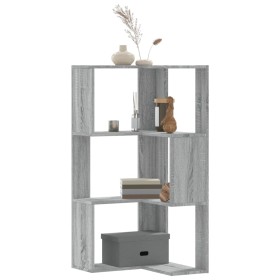 Corner shelf 3 levels gray Sonoma wood 50x50x102 cm by , Bookcases and shelves - Ref: Foro24-852596, Price: 54,99 €, Discount: %