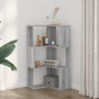 Eckregal 3 Ebenen Holz Grau Sonoma 50x50x102 cm von , Bücherregale und Regale - Ref: Foro24-852596, Preis: 54,99 €, Rabatt: %