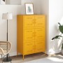 Mustard yellow steel sideboard 68x39x113 cm by , Sideboards - Ref: Foro24-842961, Price: 191,49 €, Discount: %