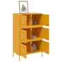 Mustard yellow steel sideboard 68x39x113 cm by , Sideboards - Ref: Foro24-842961, Price: 191,49 €, Discount: %