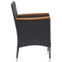 Garden dining chairs 4 units black synthetic rattan by vidaXL, Garden chairs - Ref: Foro24-310566, Price: 216,81 €, Discount: %