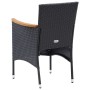 Garden dining chairs 4 units black synthetic rattan by vidaXL, Garden chairs - Ref: Foro24-310566, Price: 216,81 €, Discount: %