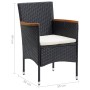 Garden dining chairs 4 units black synthetic rattan by vidaXL, Garden chairs - Ref: Foro24-310566, Price: 216,81 €, Discount: %