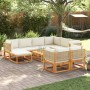 Garden sofa set with 10 pieces, solid acacia wood with cushions. by , Garden sets - Ref: Foro24-3278928, Price: 1,00 €, Disco...