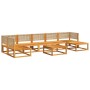 Garden sofa set with 8 pieces, solid acacia wood, and cushions. by , Garden sets - Ref: Foro24-3278937, Price: 843,52 €, Disc...