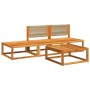 Gartensofagarnitur mit 4-teiligen Kissen aus massivem Akazienholz. von , Outdoor-Sofas - Ref: Foro24-3278866, Preis: 362,25 €...