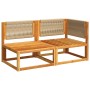 2-seater garden sofa with solid acacia wood cushions by , Outdoor sofas - Ref: Foro24-4008167, Price: 255,03 €, Discount: %