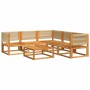 Set de sofás de jardín con cojines 6 pzas madera maciza acacia de , Sofás de exterior - Ref: Foro24-3278851, Precio: 711,59 €...