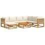 Gartensofagarnitur mit 8-teiligen Kissen aus massivem Akazienholz. von , Outdoor-Sofas - Ref: Foro24-3278858, Preis: 897,55 €...