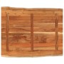 Rectangular tabletop with natural acacia edge 90x80x2.5 cm by , Table tops - Ref: Foro24-370627, Price: 90,15 €, Discount: %