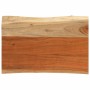 Rectangular tabletop with natural acacia edge, measuring 50x40x3.8 cm. by , Table tops - Ref: Foro24-370631, Price: 43,73 €, ...