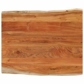 Rectangular tabletop with natural acacia edge, measuring 100x80x3.8 cm. by , Table tops - Ref: Foro24-370652, Price: 130,08 €...