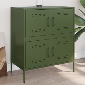 Aparador de acero verde oliva 68x39x79 cm de , Aparadores - Ref: Foro24-842956, Precio: 185,99 €, Descuento: %