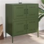 Aparador de acero verde oliva 68x39x79 cm de , Aparadores - Ref: Foro24-842956, Precio: 139,26 €, Descuento: %