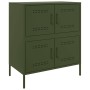 Aparador de acero verde oliva 68x39x79 cm de , Aparadores - Ref: Foro24-842956, Precio: 139,26 €, Descuento: %