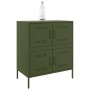 Aparador de acero verde oliva 68x39x79 cm de , Aparadores - Ref: Foro24-842956, Precio: 139,26 €, Descuento: %