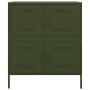 Aparador de acero verde oliva 68x39x79 cm de , Aparadores - Ref: Foro24-842956, Precio: 139,26 €, Descuento: %