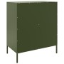 Aparador de acero verde oliva 68x39x79 cm de , Aparadores - Ref: Foro24-842956, Precio: 139,26 €, Descuento: %