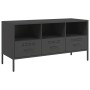 Mueble para TV acero laminado en frío negro 100,5x39x50,5 cm de , Muebles TV - Ref: Foro24-843036, Precio: 193,99 €, Descuent...