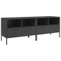 TV stand 2 pieces cold rolled steel black 68x39x50.5 cm by , TV Furniture - Ref: Foro24-843043, Price: 209,12 €, Discount: %