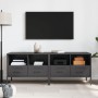 Mueble de TV 2 pzas acero laminado en frío negro 68x39x50,5 cm de , Muebles TV - Ref: Foro24-843043, Precio: 277,99 €, Descue...