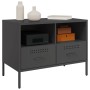 TV stand 2 pieces cold rolled steel black 68x39x50.5 cm by , TV Furniture - Ref: Foro24-843043, Price: 209,12 €, Discount: %