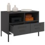 TV stand 2 pieces cold rolled steel black 68x39x50.5 cm by , TV Furniture - Ref: Foro24-843043, Price: 209,12 €, Discount: %