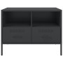 Mueble de TV 2 pzas acero laminado en frío negro 68x39x50,5 cm de , Muebles TV - Ref: Foro24-843043, Precio: 209,12 €, Descue...