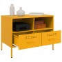 Mueble TV acero laminado en frío amarillo mostaza 68x39x50,5 cm de , Muebles TV - Ref: Foro24-843048, Precio: 120,23 €, Descu...