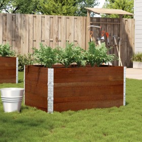 Solid pine wood planter in brown, 120x80 cm by , Pots and planters - Ref: Foro24-3295426, Price: 96,24 €, Discount: %