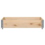 Solid pine wood planter 100x100 cm by , Pots and planters - Ref: Foro24-3295395, Price: 40,63 €, Discount: %