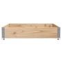 Solid pine wood planter 100x100 cm by , Pots and planters - Ref: Foro24-3295395, Price: 40,63 €, Discount: %