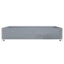 Solid gray pine wood planter 100x100 cm by , Pots and planters - Ref: Foro24-3295397, Price: 40,11 €, Discount: %