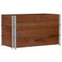 Solid pine wood planter in brown, 100x50 cm by , Pots and planters - Ref: Foro24-3295430, Price: 84,99 €, Discount: %