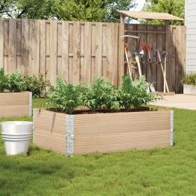 Solid pine wood planter 120x80 cm by , Pots and planters - Ref: Foro24-3295847, Price: 63,62 €, Discount: %