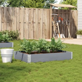 Solid gray pine wood planter 120x80 cm by , Pots and planters - Ref: Foro24-3295845, Price: 38,45 €, Discount: %