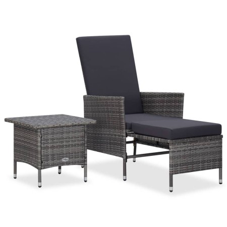 2-piece garden furniture set and gray synthetic rattan cushions by vidaXL, Garden sets - Ref: Foro24-310233, Price: 128,95 €,...