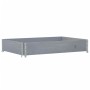 Solid gray pine wood planter 120x80 cm by , Pots and planters - Ref: Foro24-3295845, Price: 41,41 €, Discount: %