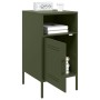 Olive green laminated steel bedside table 36x39x68 cm by , Nightstands - Ref: Foro24-843074, Price: 81,43 €, Discount: %